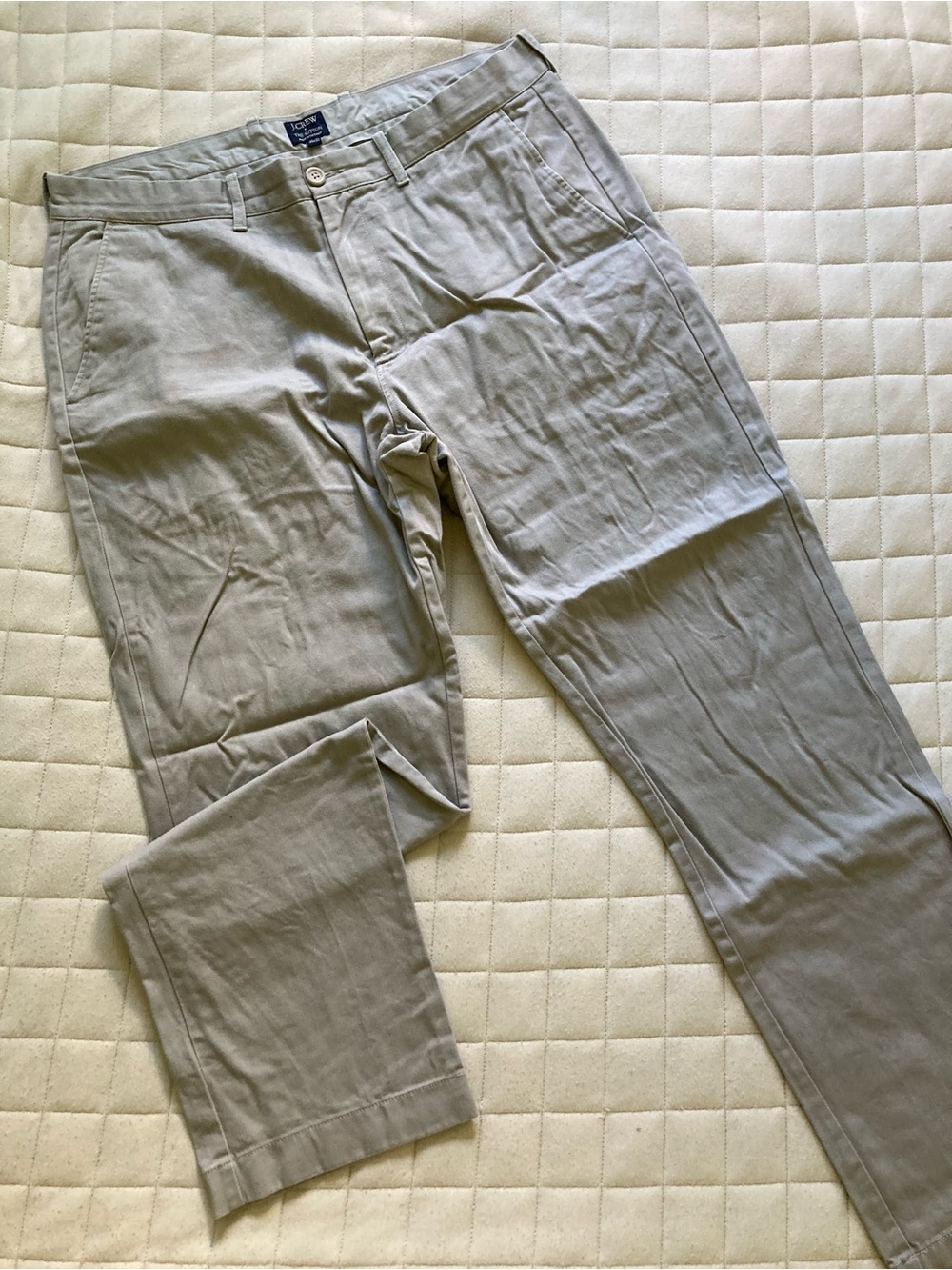 J. Crew Men's Light Gray Chinos